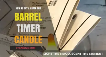 Setting a Cozy Timer Candle by Crate and Barrel