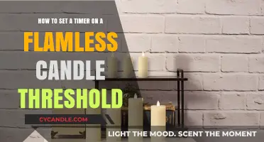 Setting a Timer: Flameless Candles Made Easy