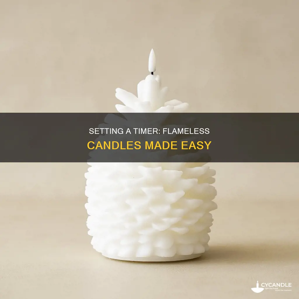how to set a timer on a flamless candle threshold