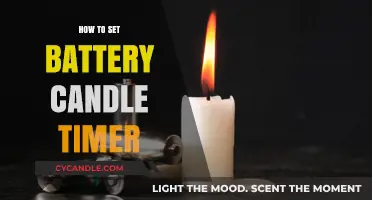 Setting a Warming Timer for Your Battery Candles