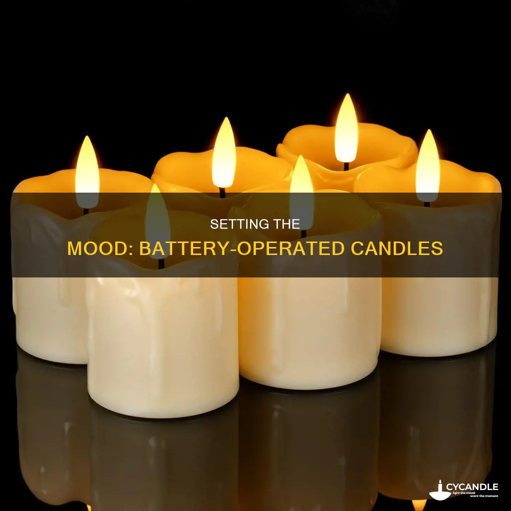 how to set battery operated candles