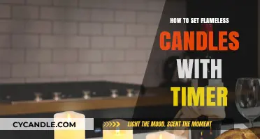 Setting Flameless Candles: A Timer-Based Guide
