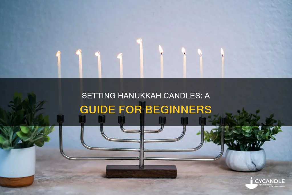 how to set hanukkah candles