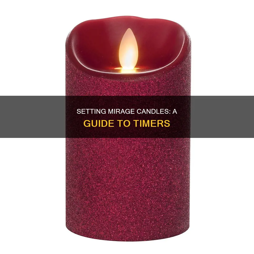 how to set mirage candle timer