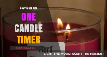 Setting Pier One Candle Timer: A Quick Guide