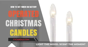 Setting Timers on Battery-Operated Christmas Candles: A Quick Guide