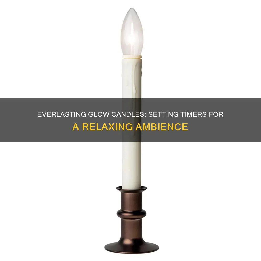 how to set timer on everlasting glow candles