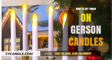 Setting Timers for Gerson Candles: A Quick Guide