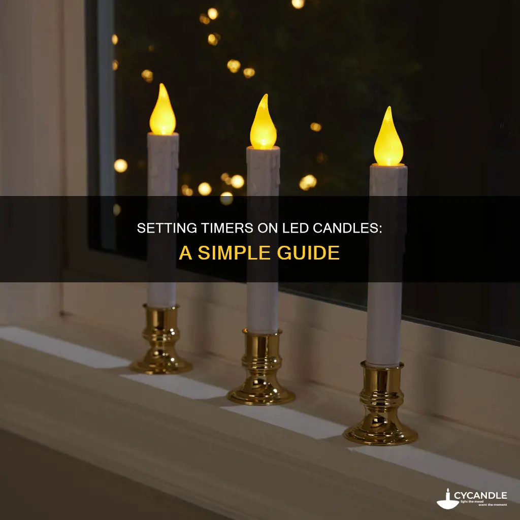 how to set timer on led candles