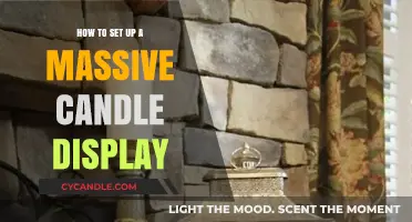 Creating a Warm Glow: Setting Up a Large Candle Display