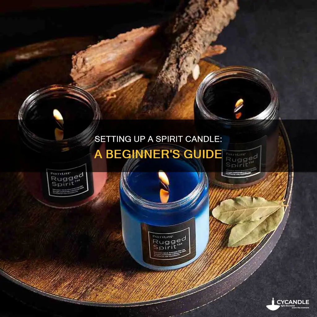 how to set up a spirit candle