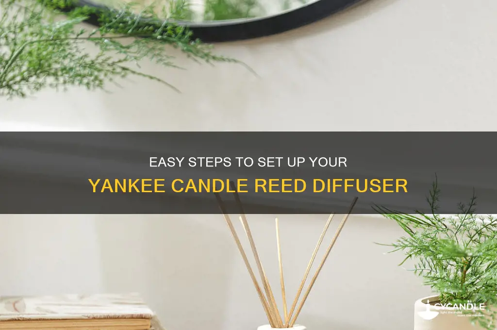 how to set up a yankee candle reed diffuser