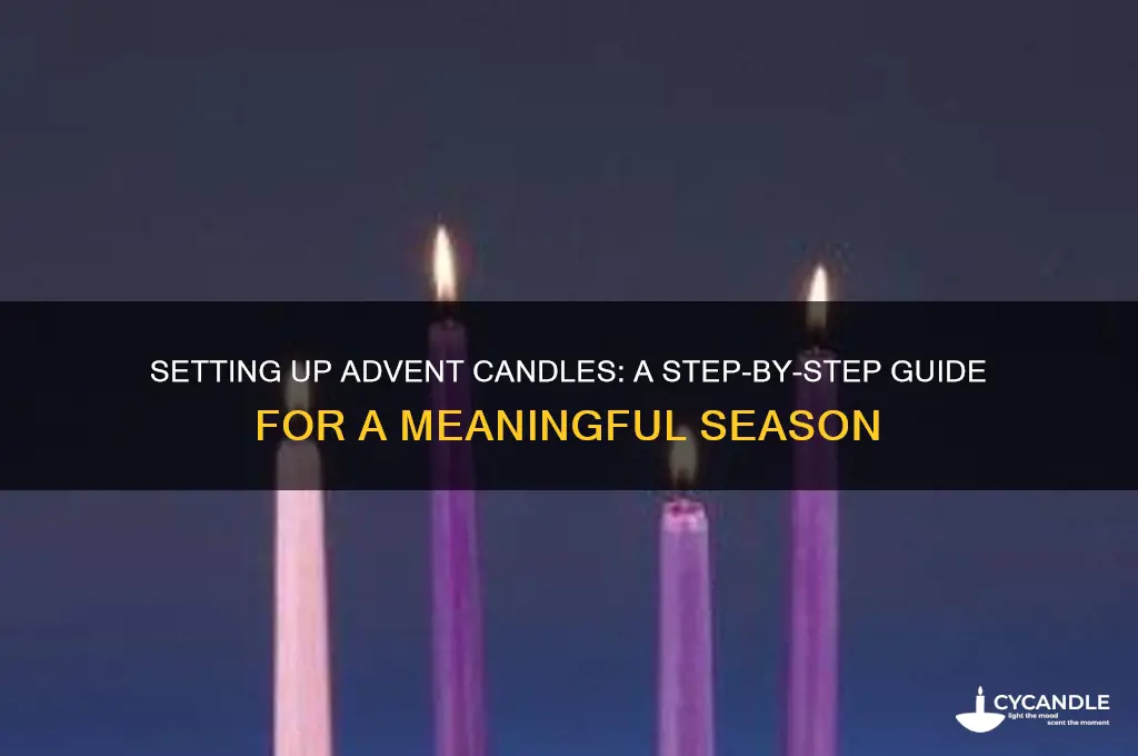 how to set up advent candles