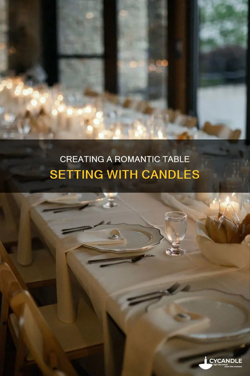 how to set up an intimate table setting with candles