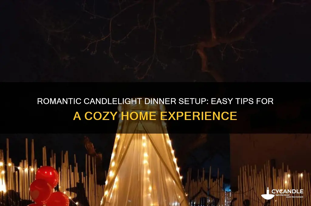 how to set up candle light dinner at home