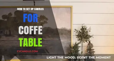 Setting Up Candles for a Cozy Coffee Table