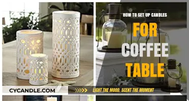 Setting Up Candles for a Cozy Coffee Table