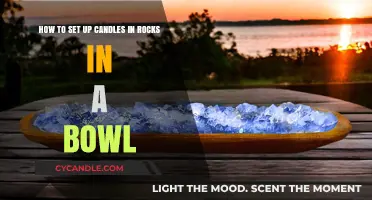 Creative Candlelit Rock Bowl Display Ideas