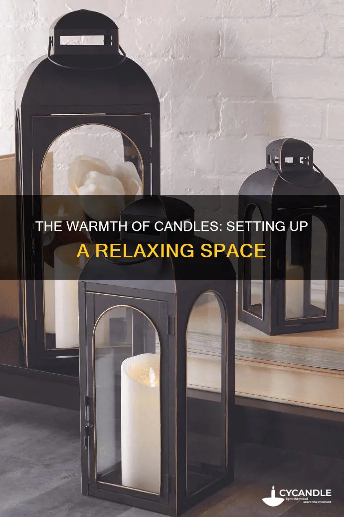 how to set up candles in room