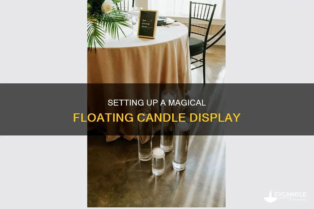 how to set up floating candles in vase