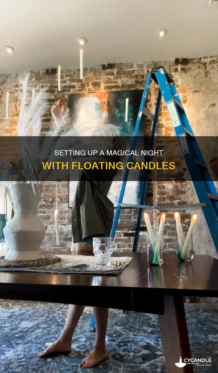 how to set up floating candles