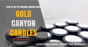 Setting Up a Personal Website with Gold Canyon Candles