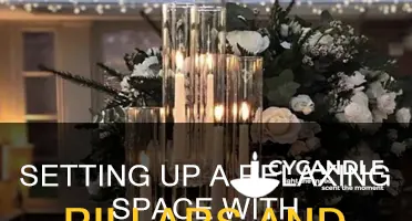 how to setup pillars with candles