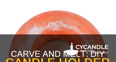 how to shape a candle into holder