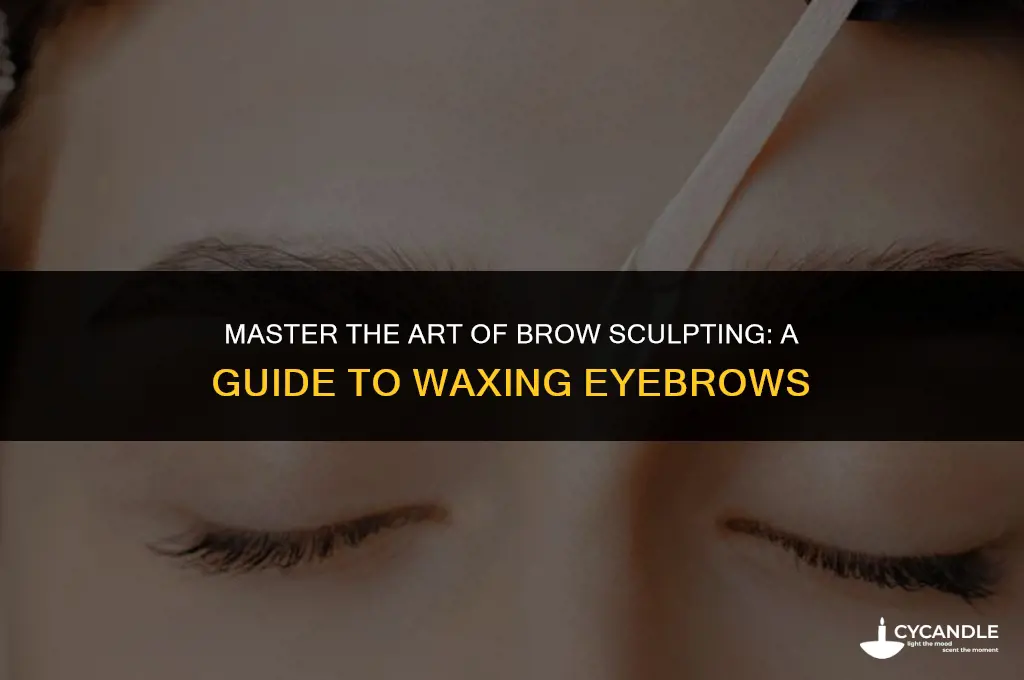 how to shape eyebrows using wax