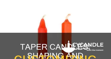 how to shape taper candles