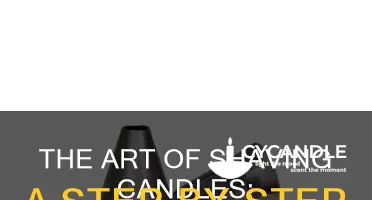 how to shave a candle