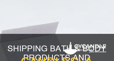 how to ship bath body products candles