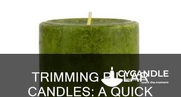 how to shorten a pillar candle