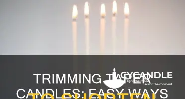 how to shorten a taper candle