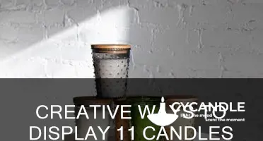 how to show 11 candles on a cup