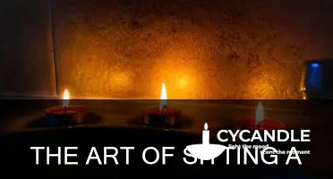 how to sit a candle