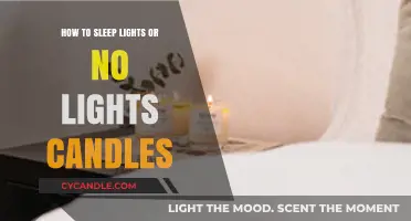 Candlelit Nights: Should You Sleep with Lights On or Off?