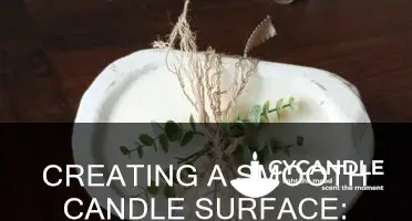 how to smooth a candle