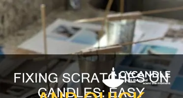 how to smooth a scratched candle