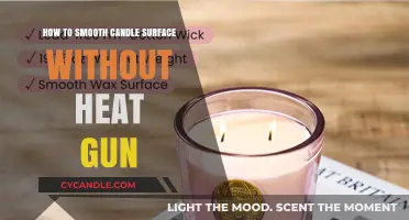 Easy Candle Surface Smoothening: No Heat Gun Required