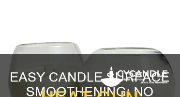 how to smooth candle surface without heat gun