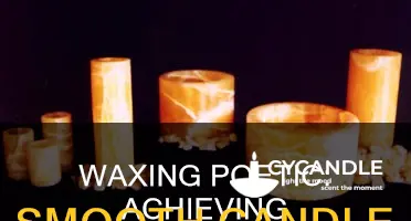 how to smooth out candle tops