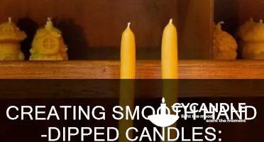 how to smooth out hand dipped candles