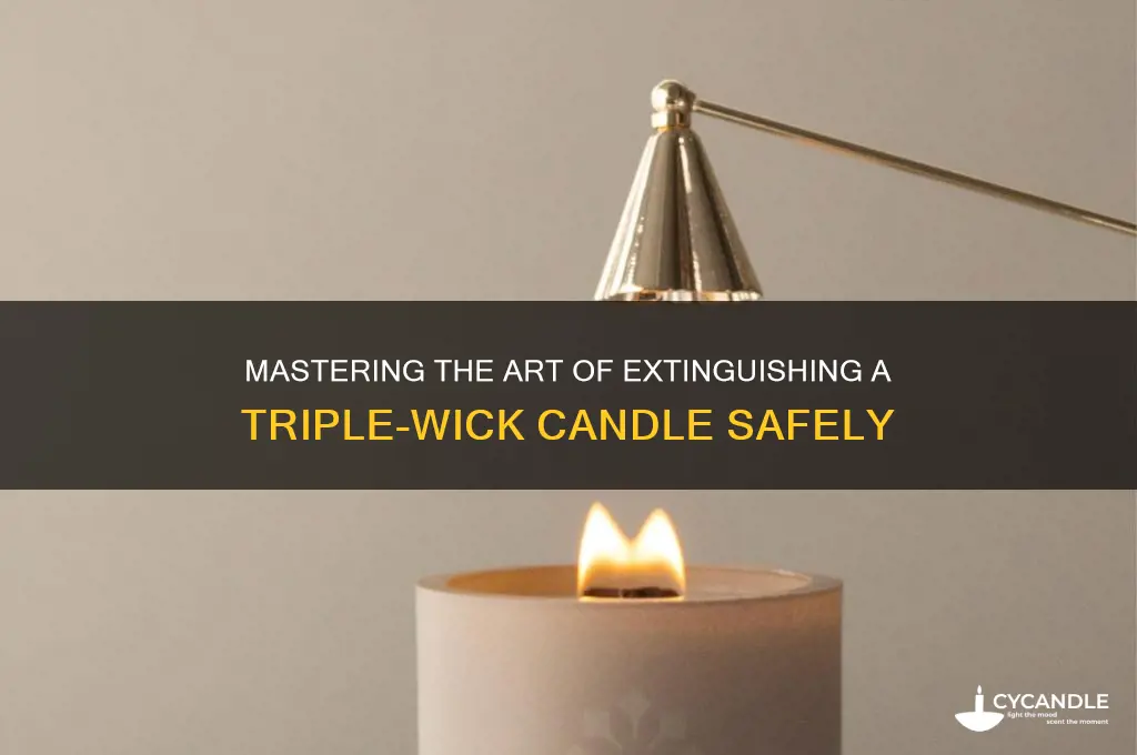 how to snuff a candle out 3 wicks