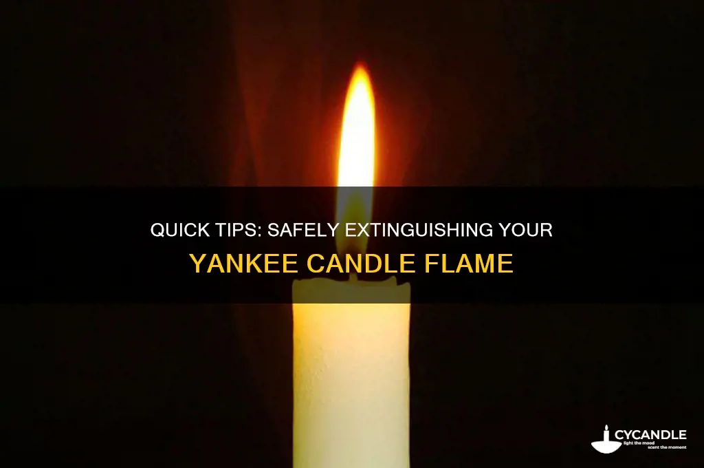 how to snuff out a yankee candle