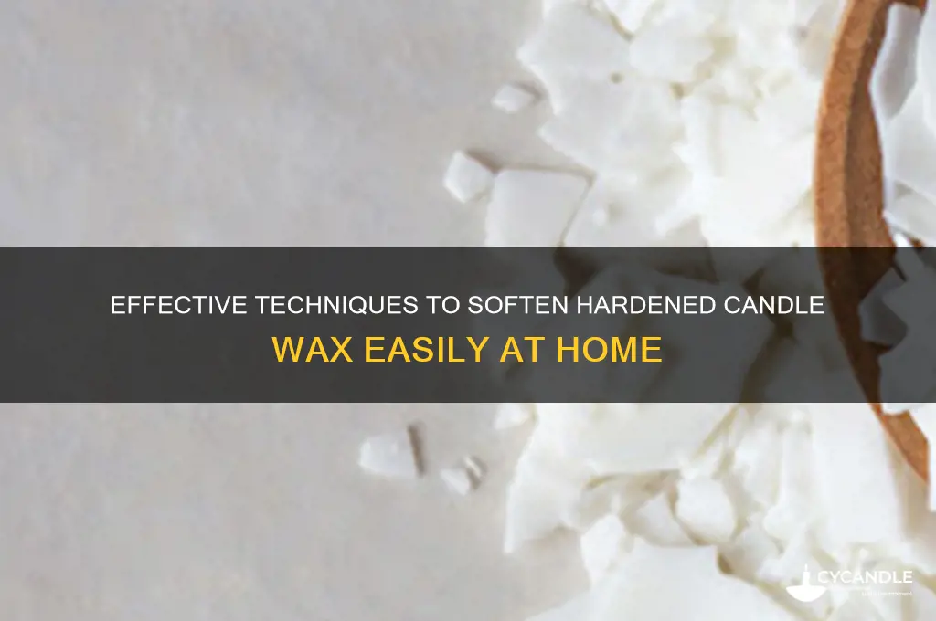 how to soften candle wax