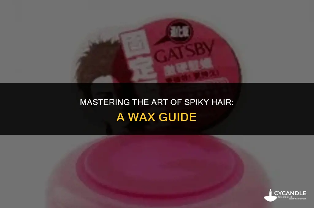 how to spike hair using wax