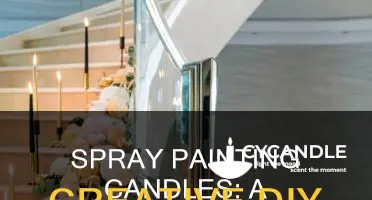 how to spray paint a candle