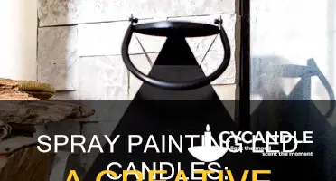 how to spray paint led candles