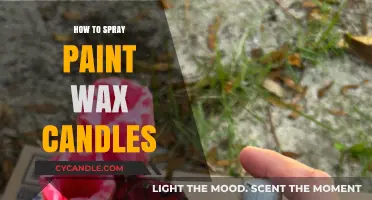 Creative Candle Makeover: Spray Painting Wax Candles Step-by-Step